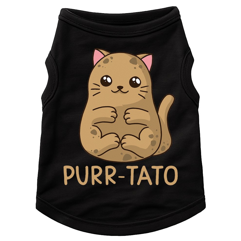 Purrtato Cat Potato Cat Lover Idaho Potatoes Doggie Tank