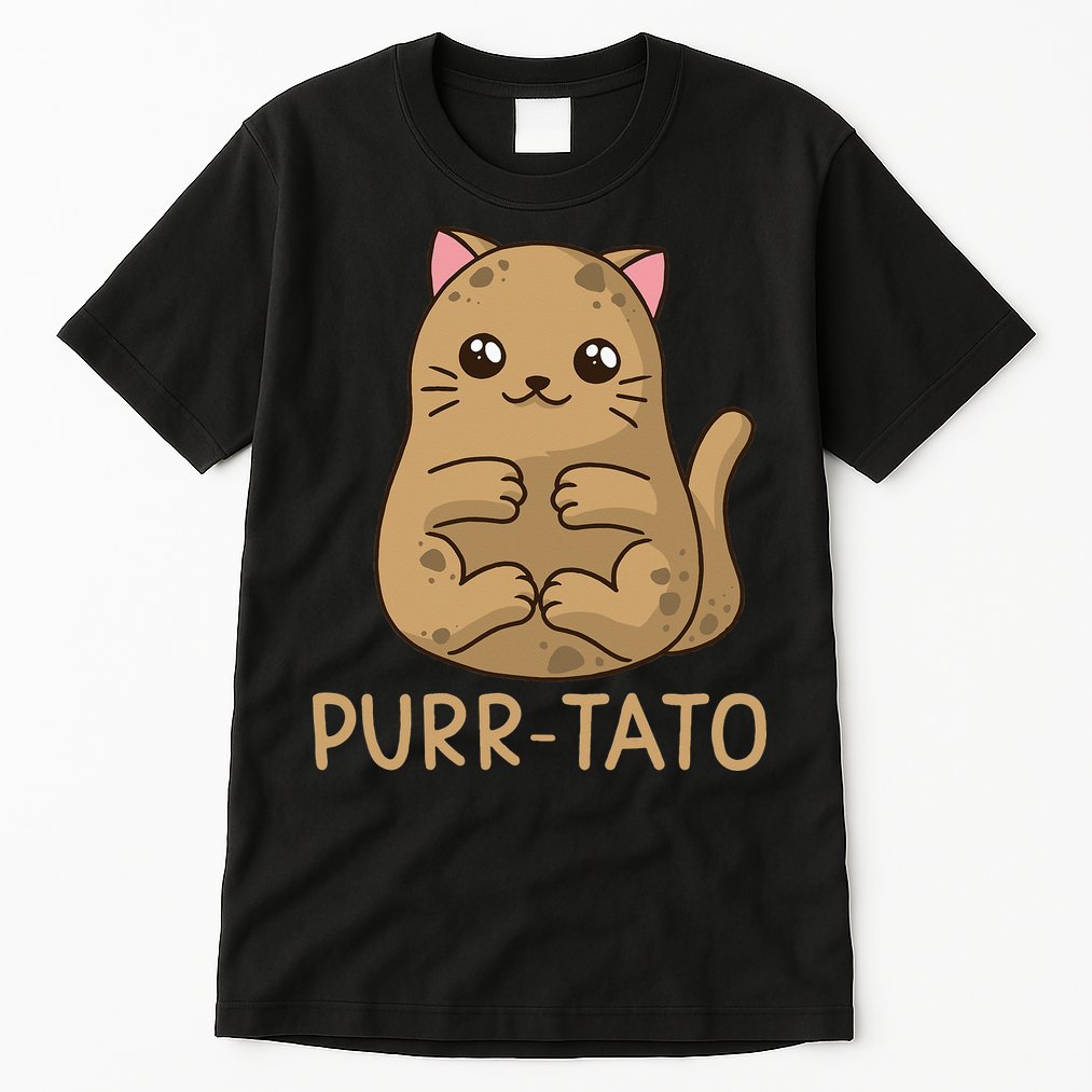 Purrtato Cat Potato Cat Lover Idaho Potatoes Tall T-Shirt