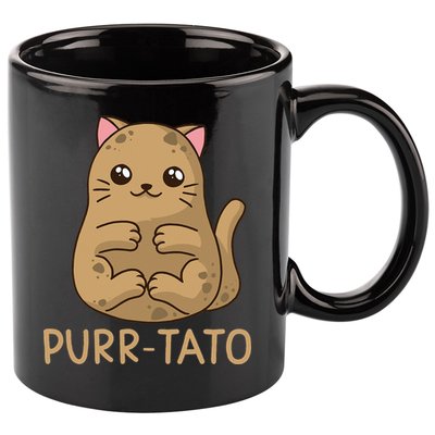 Purrtato Cat Potato Cat Lover Idaho Potatoes 11oz C Handle Ceramic Mug