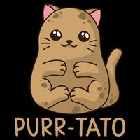 Purrtato Cat Potato Cat Lover Idaho Potatoes Drawstring Bag