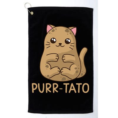 Purrtato Cat Potato Cat Lover Idaho Potatoes Golf Towel