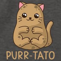 Purrtato Cat Potato Cat Lover Idaho Potatoes Vector Backpack