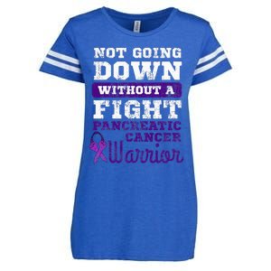 Pancreatic Cancer Pancreas Warrior Chemotherapy Patient Enza Ladies Jersey Football T-Shirt