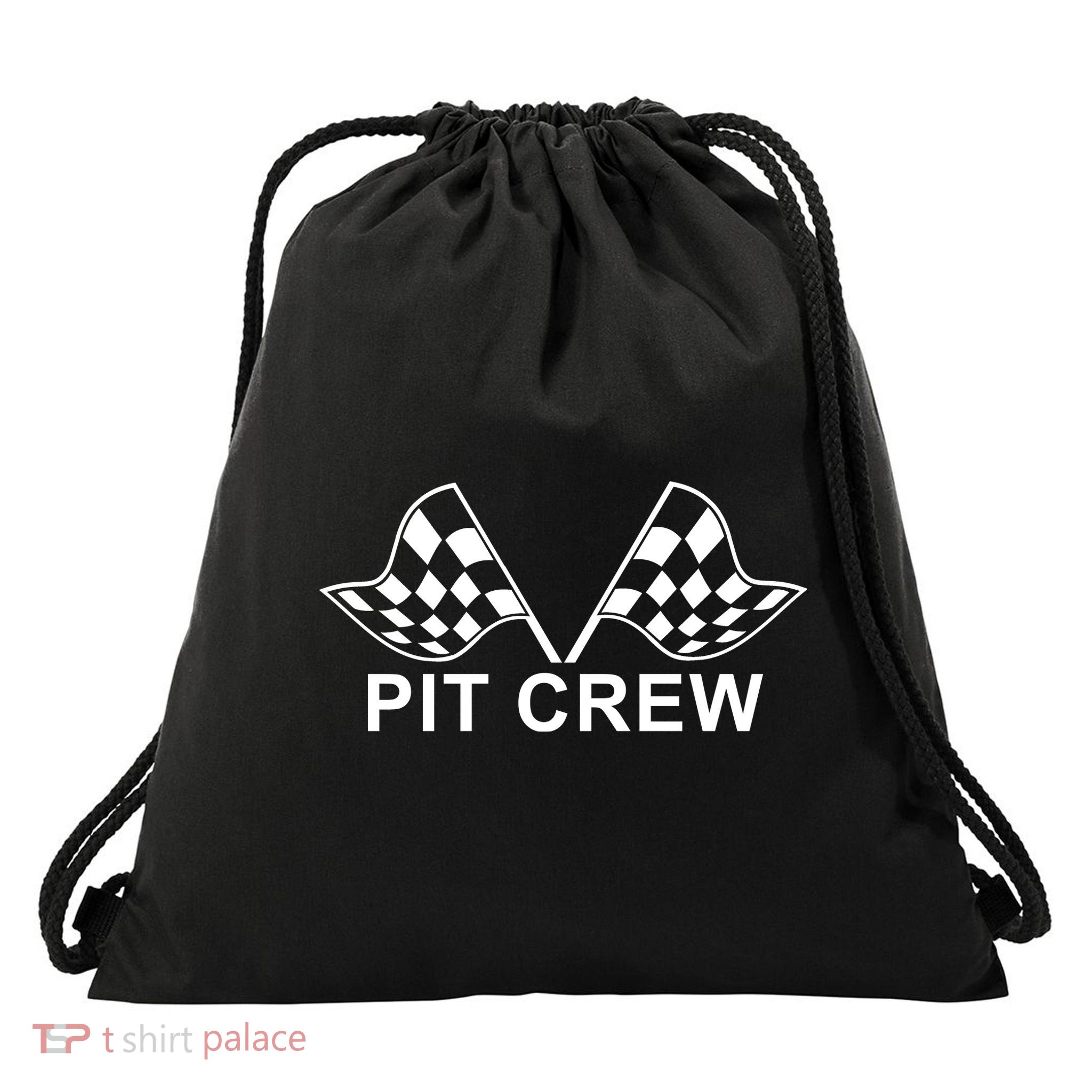 Pit Crew Drawstring Bag