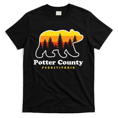 Potter County Pennsylvania Susquehannock State Forest Bear T-Shirt