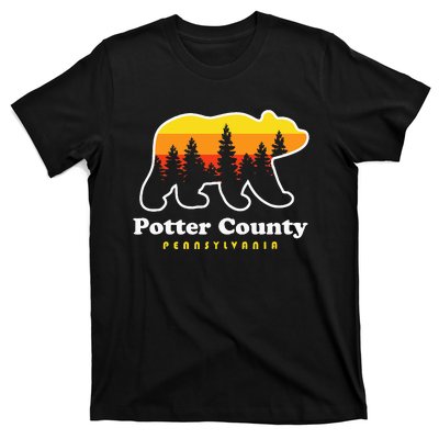 Potter County Pennsylvania Susquehannock State Forest Bear T-Shirt