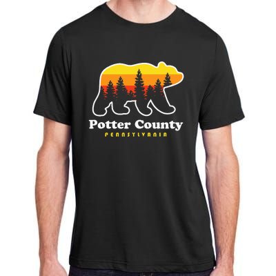 Potter County Pennsylvania Susquehannock State Forest Bear Adult ChromaSoft Performance T-Shirt