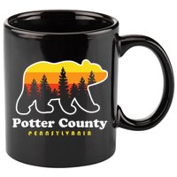 Potter County Pennsylvania Susquehannock State Forest Bear 11oz C Handle Ceramic Mug