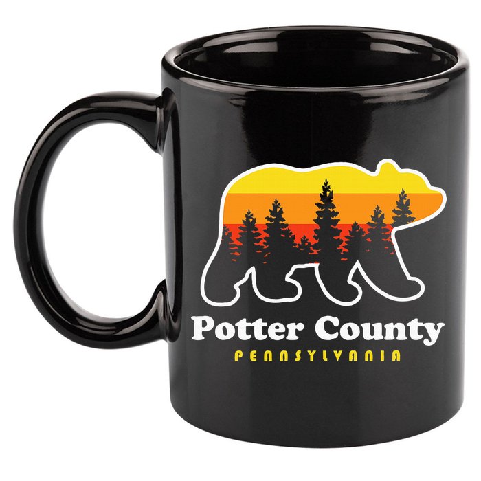 Potter County Pennsylvania Susquehannock State Forest Bear 11oz C Handle Ceramic Mug
