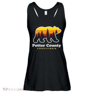 Potter County Pennsylvania Susquehannock State Forest Bear Ladies Essential Flowy Tank