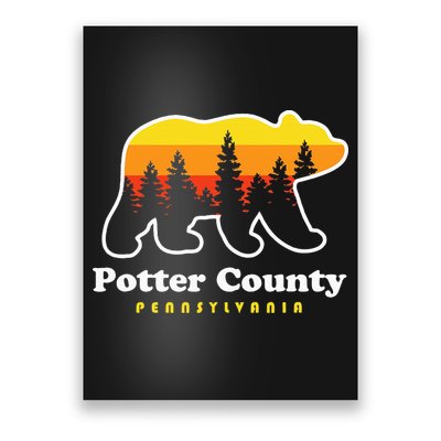 Potter County Pennsylvania Susquehannock State Forest Bear Poster