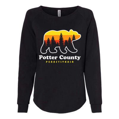 Potter County Pennsylvania Susquehannock State Forest Bear Womens California Wash Sweatshirt