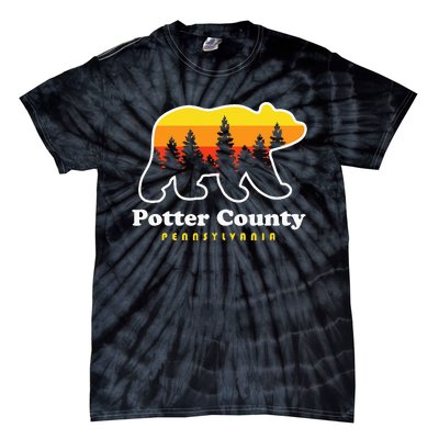 Potter County Pennsylvania Susquehannock State Forest Bear Tie-Dye T-Shirt