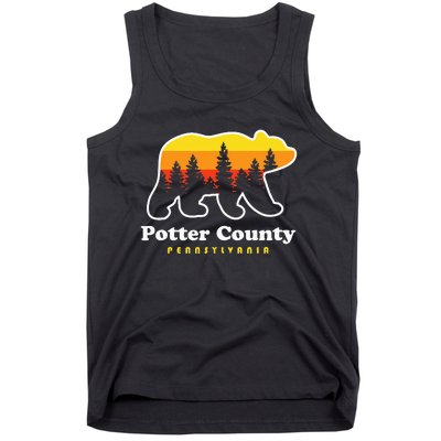 Potter County Pennsylvania Susquehannock State Forest Bear Tank Top