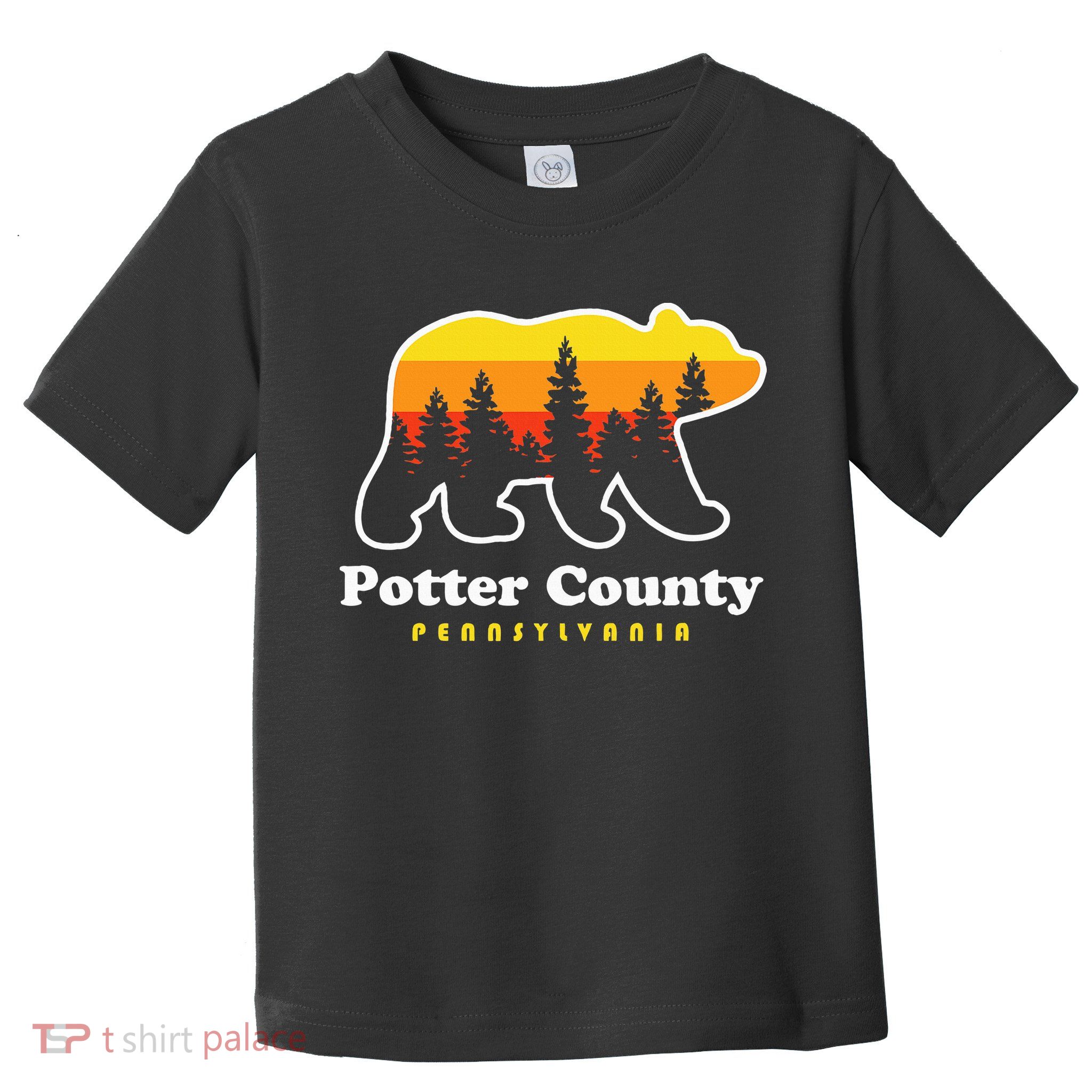 Potter County Pennsylvania Susquehannock State Forest Bear Toddler T-Shirt