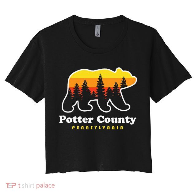 Potter County Pennsylvania Susquehannock State Forest Bear Crop Top