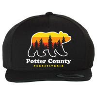 Potter County Pennsylvania Susquehannock State Forest Bear Wool Snapback Cap