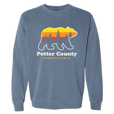 Potter County Pennsylvania Susquehannock State Forest Bear Garment-Dyed Sweatshirt