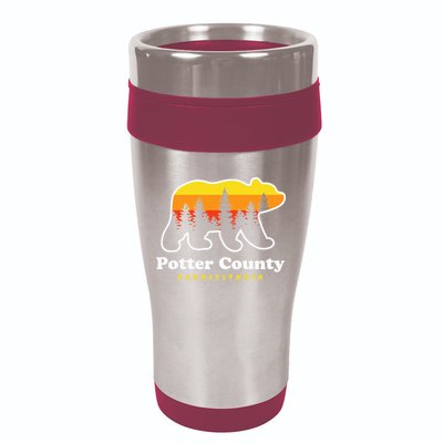Potter County Pennsylvania Susquehannock State Forest Bear 16oz Travel Tumbler