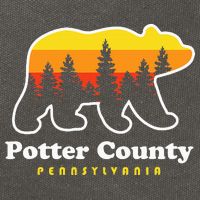 Potter County Pennsylvania Susquehannock State Forest Bear Cotton Canvas Backpack
