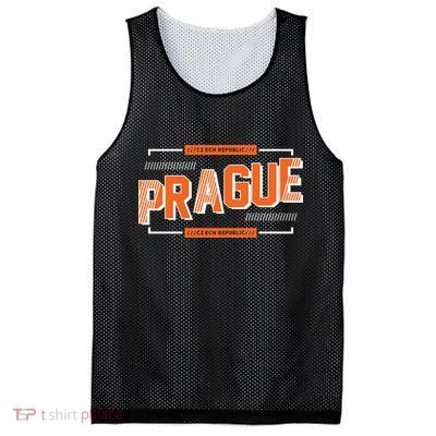 Prague Czech Mesh Reversible Basketball Jersey Tank