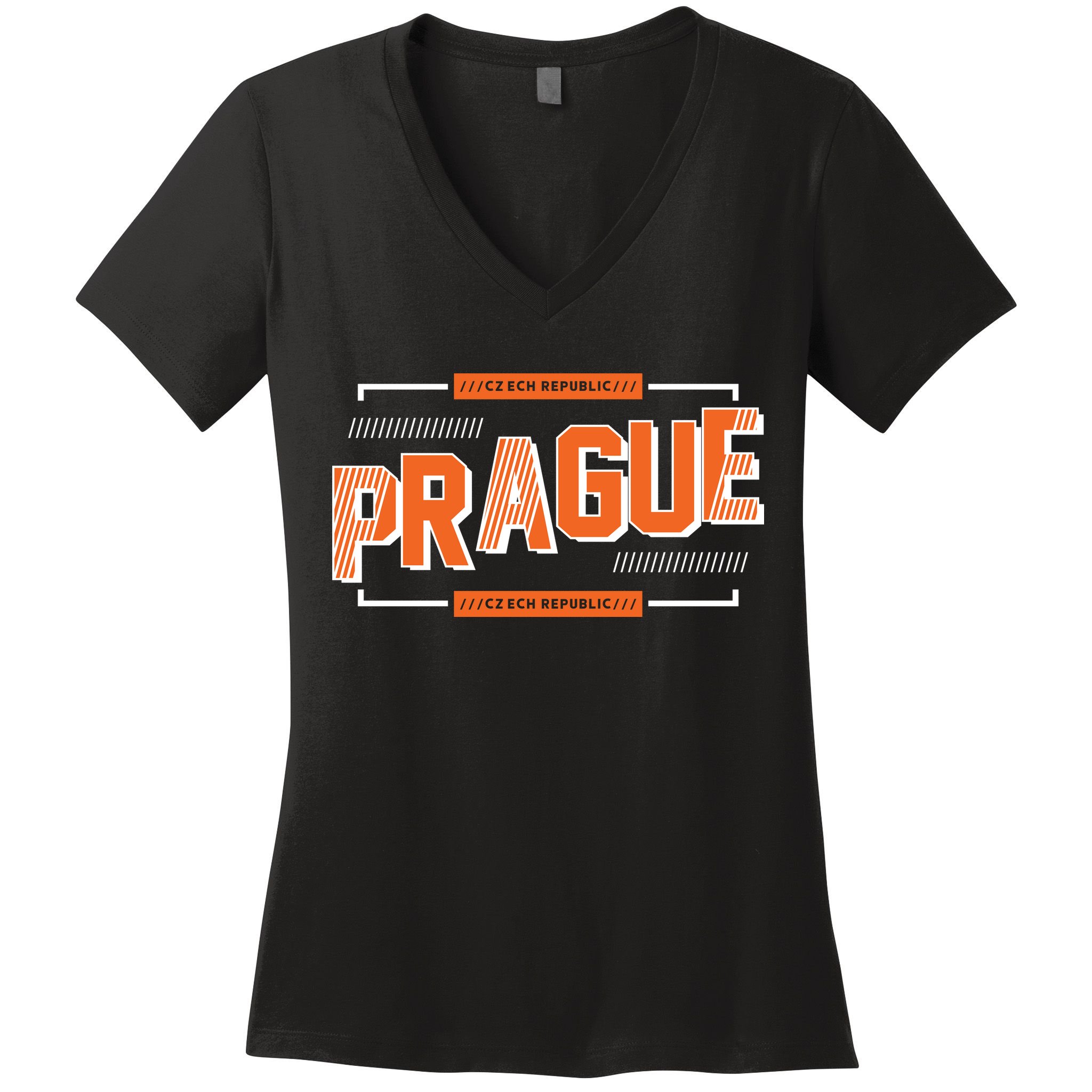 Prague Czech Women's V-Neck T-Shirt