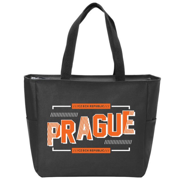 Prague Czech Zip Tote Bag