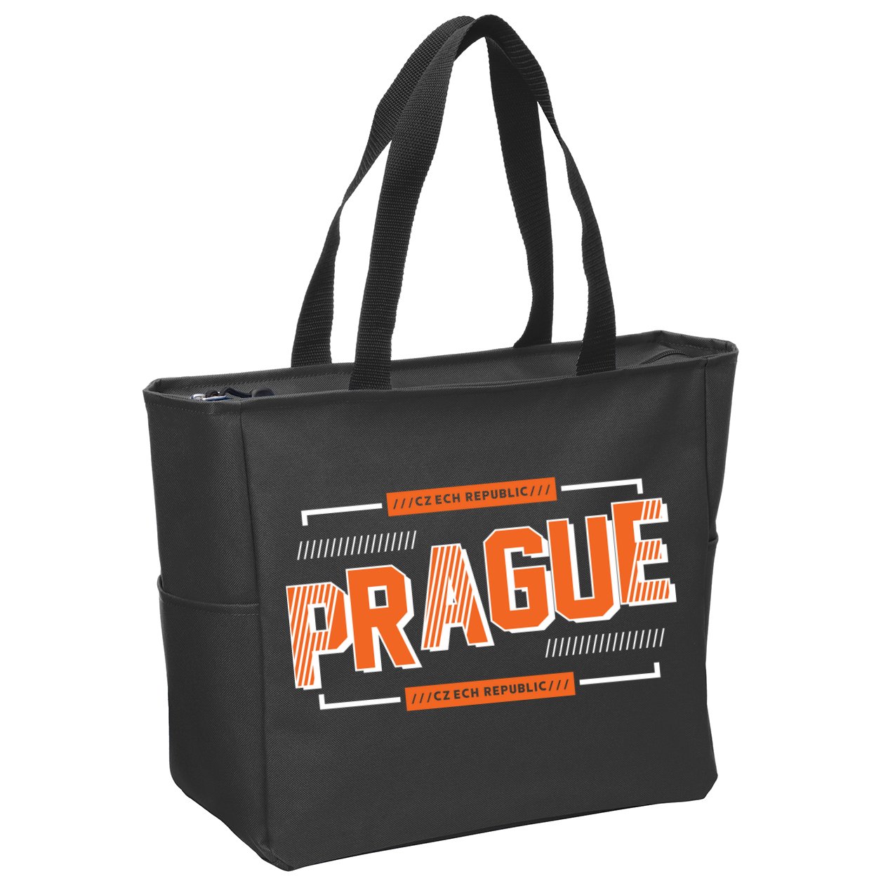 Prague Czech Zip Tote Bag