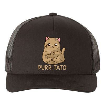 Purrtato Cat Potato Cat Lover Idaho Potatoes Yupoong Adult 5-Panel Trucker Hat