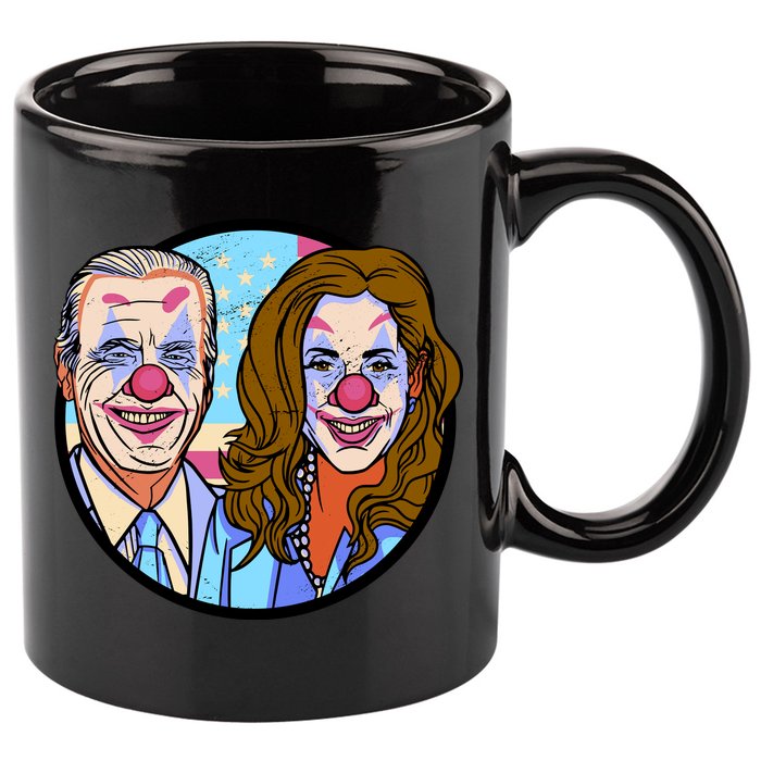Political Clowns 11oz C Handle Ceramic Mug