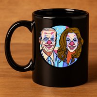 Political Clowns 11oz C Handle Ceramic Mug