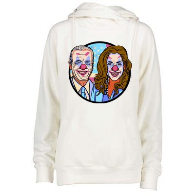 Political Clowns Womens Funnel Neck Pullover Hood