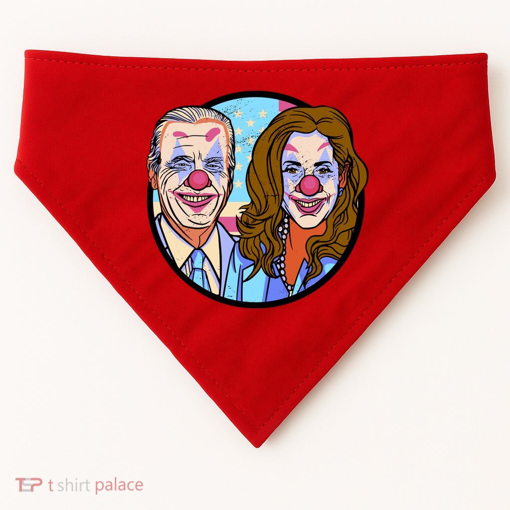 Political Clowns USA-Made Doggie Bandana