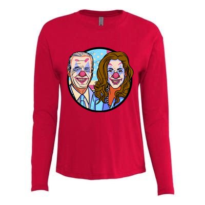 Political Clowns Womens Cotton Relaxed Long Sleeve T-Shirt