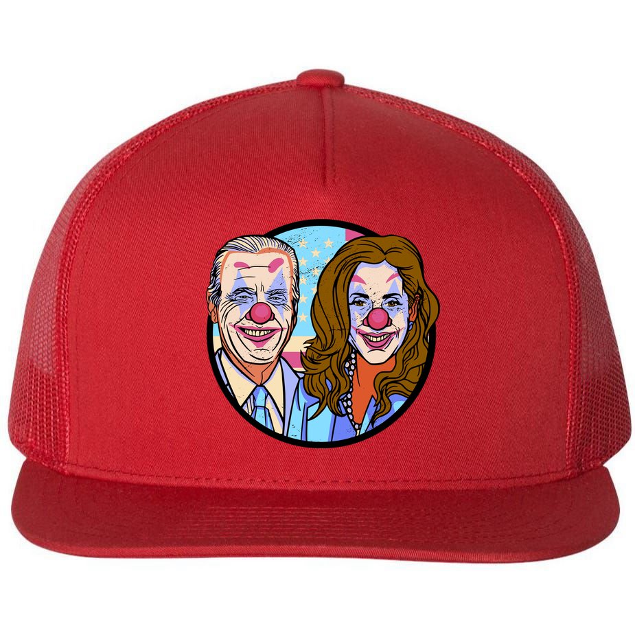 Political Clowns Flat Bill Trucker Hat