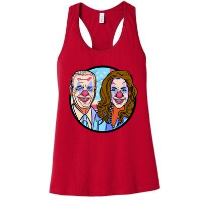 Political Clowns Women's Racerback Tank