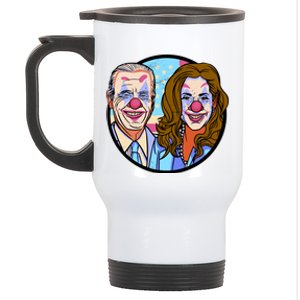 Political Clowns Stainless Steel Travel Mug