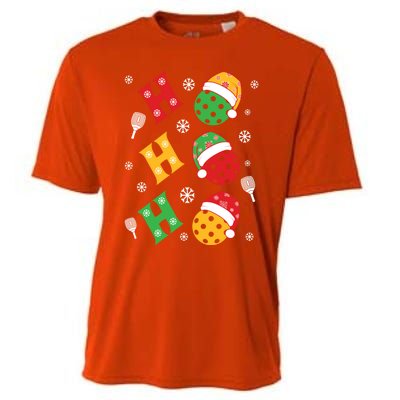 Pickleball Christmas Pickleball Lover Gift Cooling Performance Crew T-Shirt