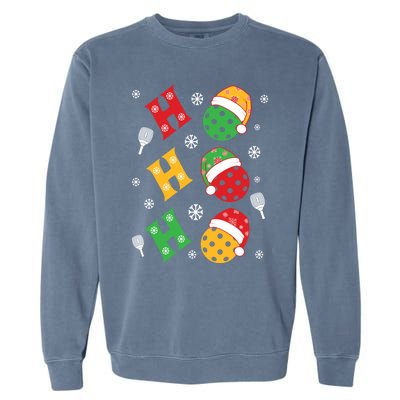 Pickleball Christmas Pickleball Lover Gift Garment-Dyed Sweatshirt