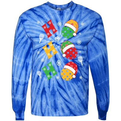 Pickleball Christmas Pickleball Lover Gift Tie-Dye Long Sleeve Shirt