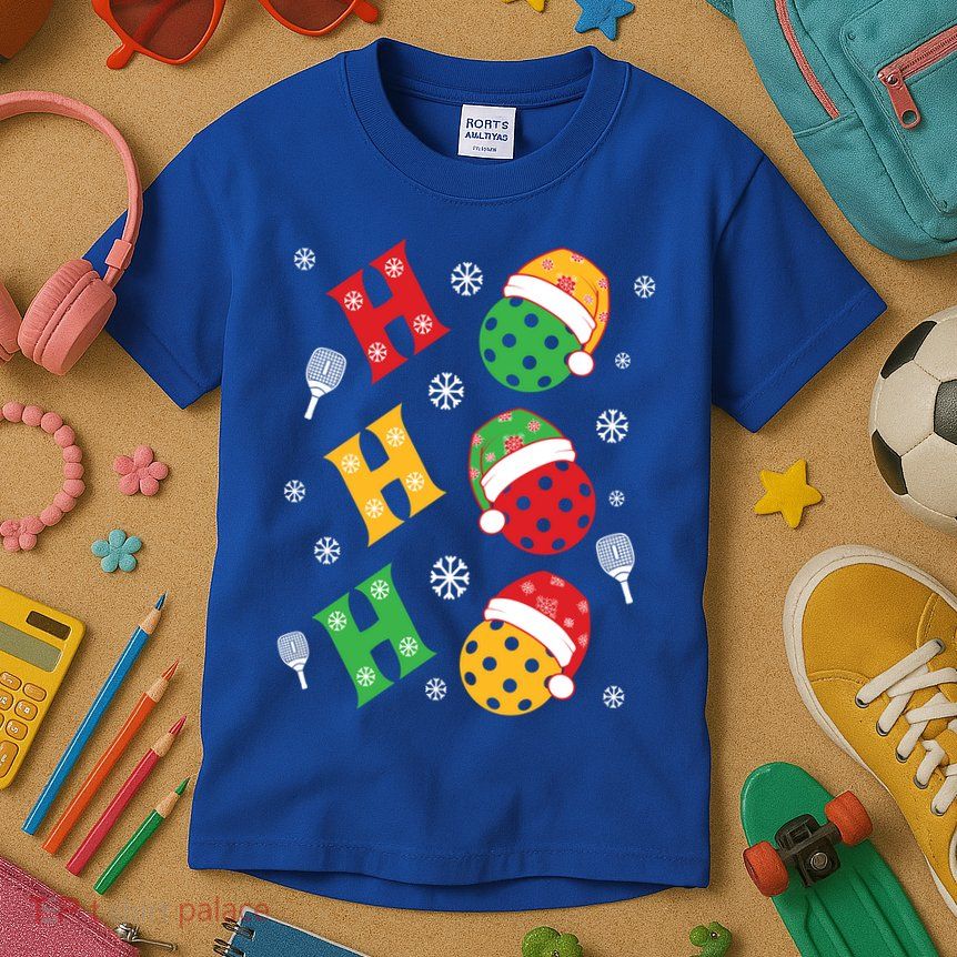 Pickleball Christmas Pickleball Lover Gift Kids T-Shirt