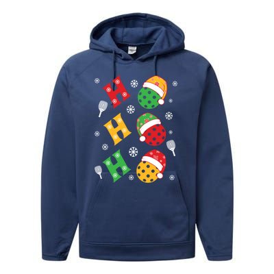 Pickleball Christmas Pickleball Lover Gift Performance Fleece Hoodie