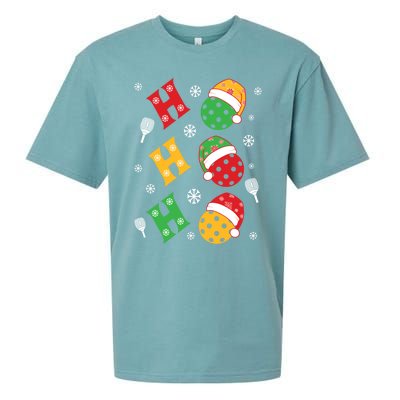 Pickleball Christmas Pickleball Lover Gift Sueded Cloud Jersey T-Shirt