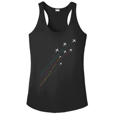 Pilot Commercial Passenger Airplanes Aeroplanes Airline Gift Ladies PosiCharge Competitor Racerback Tank