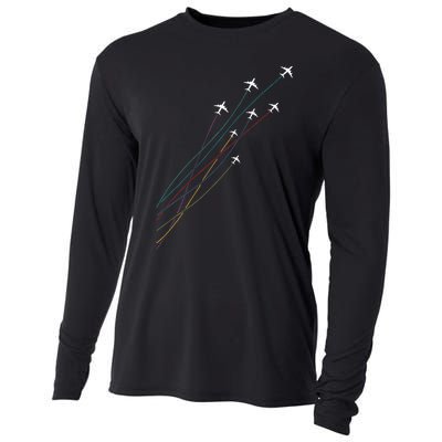 Pilot Commercial Passenger Airplanes Aeroplanes Airline Gift Cooling Performance Long Sleeve Crew