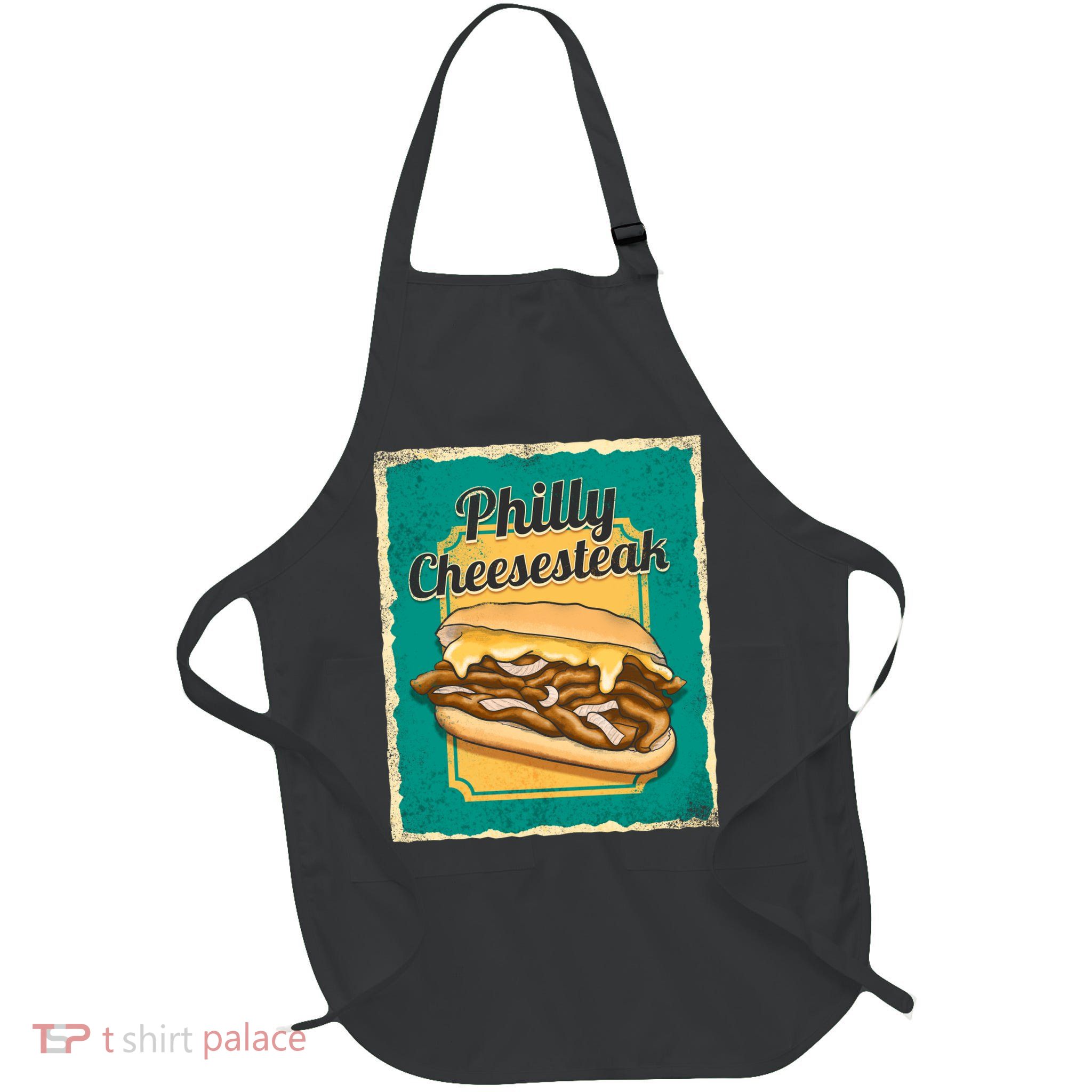 Philly Cheesesteak Full-Length Apron With Pockets