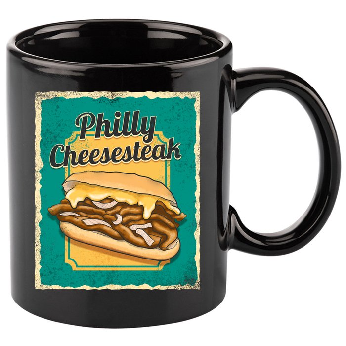 Philly Cheesesteak 11oz C Handle Ceramic Mug