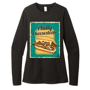 Philly Cheesesteak Womens CVC Long Sleeve Shirt