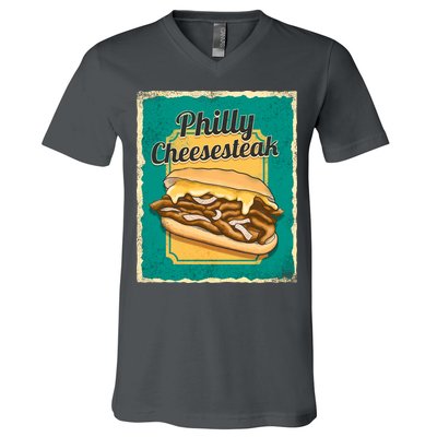 Philly Cheesesteak V-Neck T-Shirt