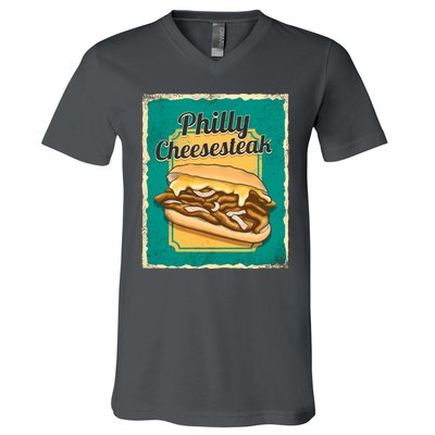 Philly Cheesesteak V-Neck T-Shirt